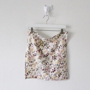 NWT Handmade Floral 18” x 18” Scarf L1047